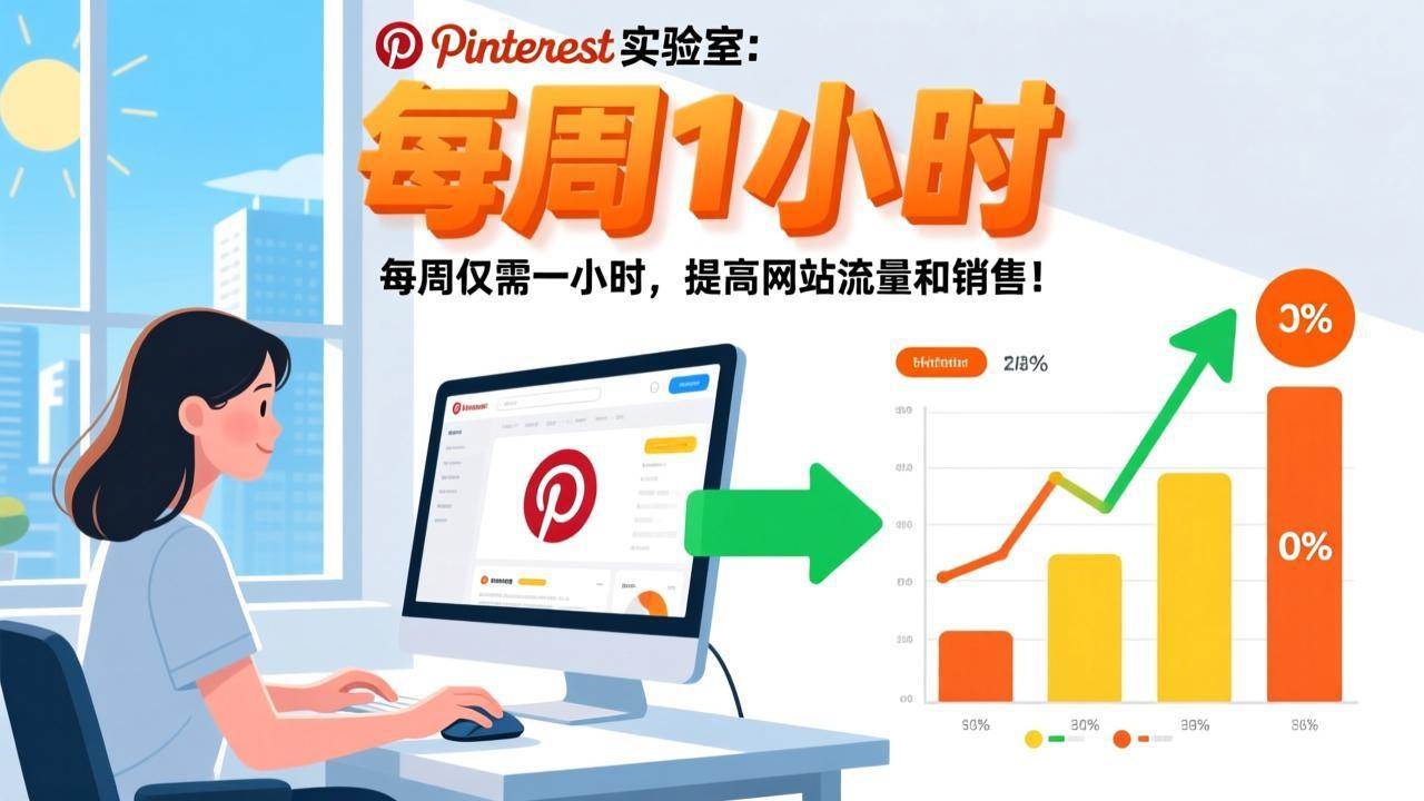 （17505期）Pinterest实验室：每周仅需一小时，提高网站流量和销售！-吾爱网创