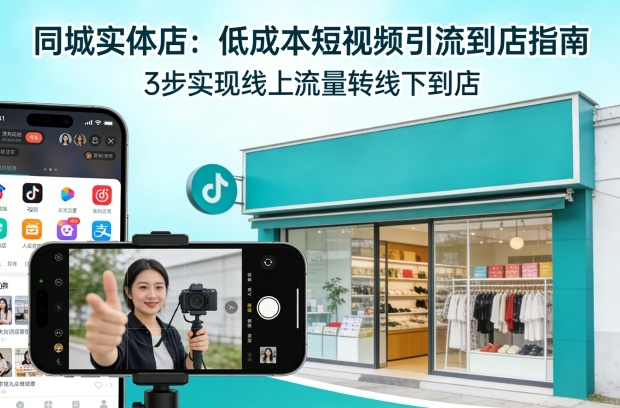 同城实体店，如何低成本把客户从短视频带到线下门店-吾爱网创