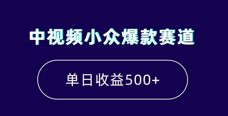中视频小众爆款赛道，7天涨粉5万+，小白也能无脑操作，轻松月入上万【揭秘】-吾爱网创