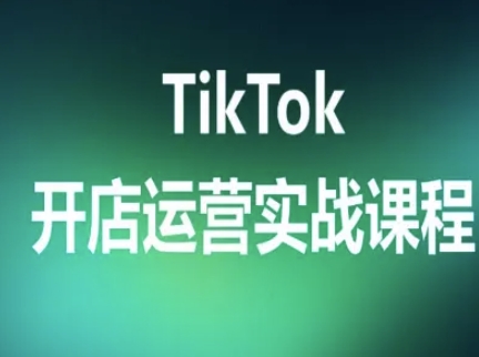 TikTok开店运营实战课程，TK跨境电商实操全流程-吾爱网创