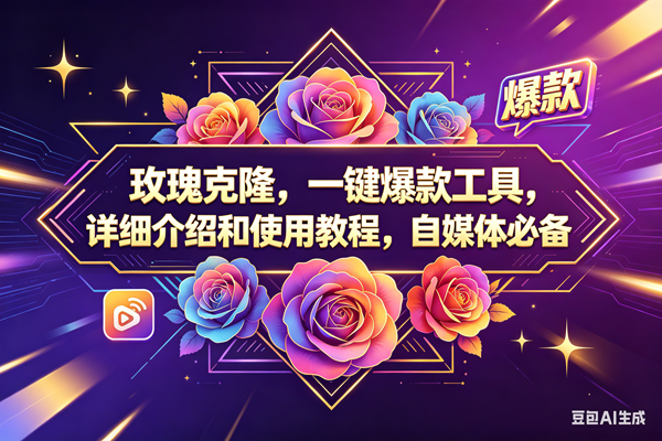 （18163期）玫瑰克隆，一键爆款工具，ai智能体，自媒体神器，60多个功能教程-吾爱网创