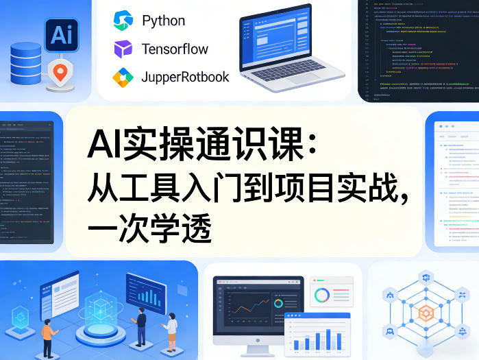 AI实操通识课，从工具入门到项目实战，一次学透-吾爱网创