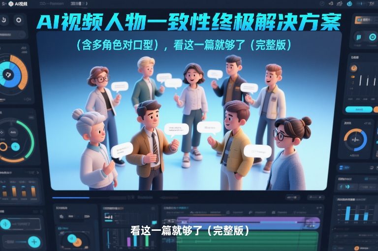 AI视频人物一致性终极解决方案（含多角色对口型），看这一篇就够了（完整版）-吾爱网创