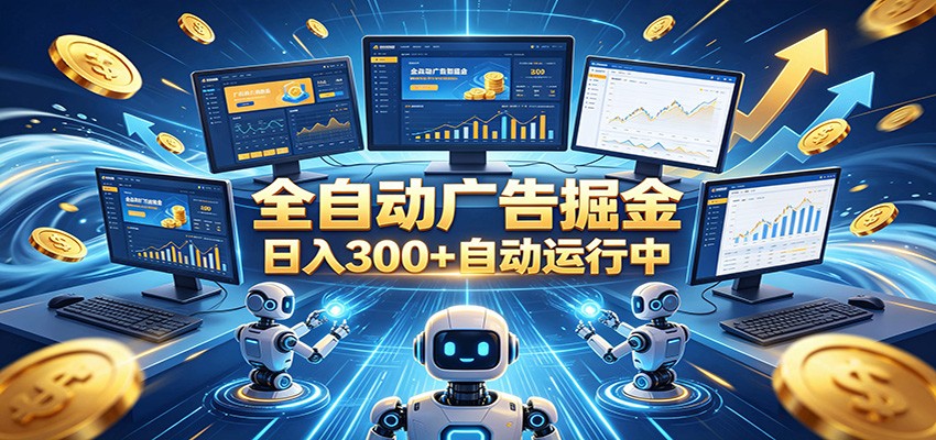 自动广告G机，日入300+，正规平台，广告浏览获益，时间自由，适合各类人群日常增收-吾爱网创