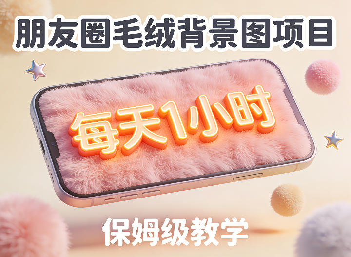 朋友圈动态背景图项目，每天1小时，实战保姆级教学【第二期】-吾爱网创