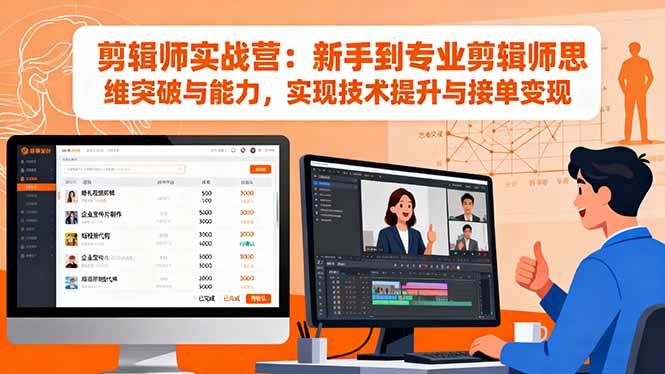 （16347期）剪辑师实战营：新手到专业剪辑师思维突破与能力，实现技术提升与接单变现-吾爱网创