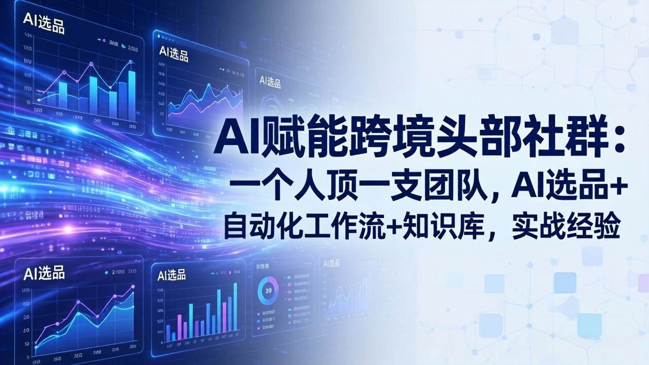 （18164期）AI赋能跨境头部社群-更新4月23：一个人顶一支团队，AI选品+自动化工作流+知识库，实战经验-吾爱网创