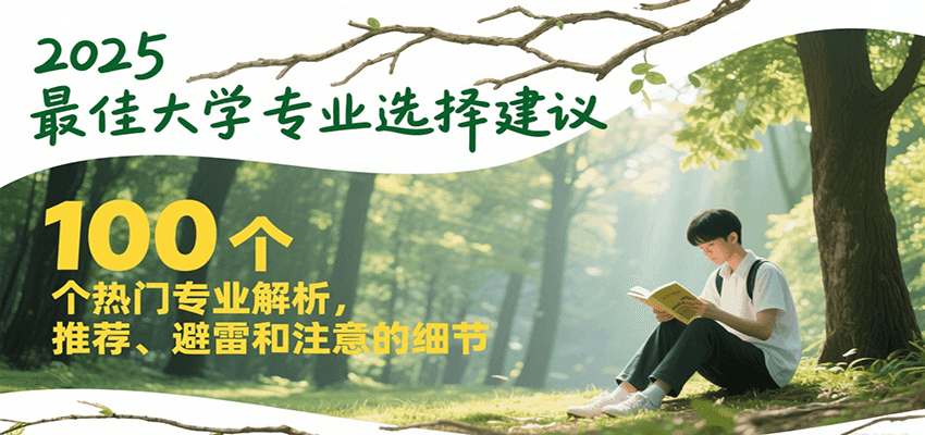 2025最佳大学专业选择建议，100个热门专业解析，推荐、避雷和注意的细节-吾爱网创