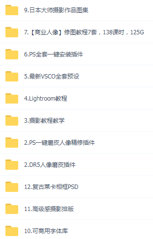 某宝买的杂乱PS LR教程预设摄影-吾爱网创