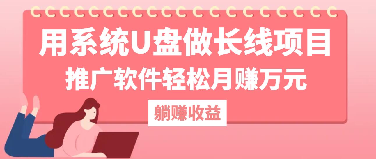 用系统U盘做长线项目，推广软件轻松月赚万元-吾爱网创