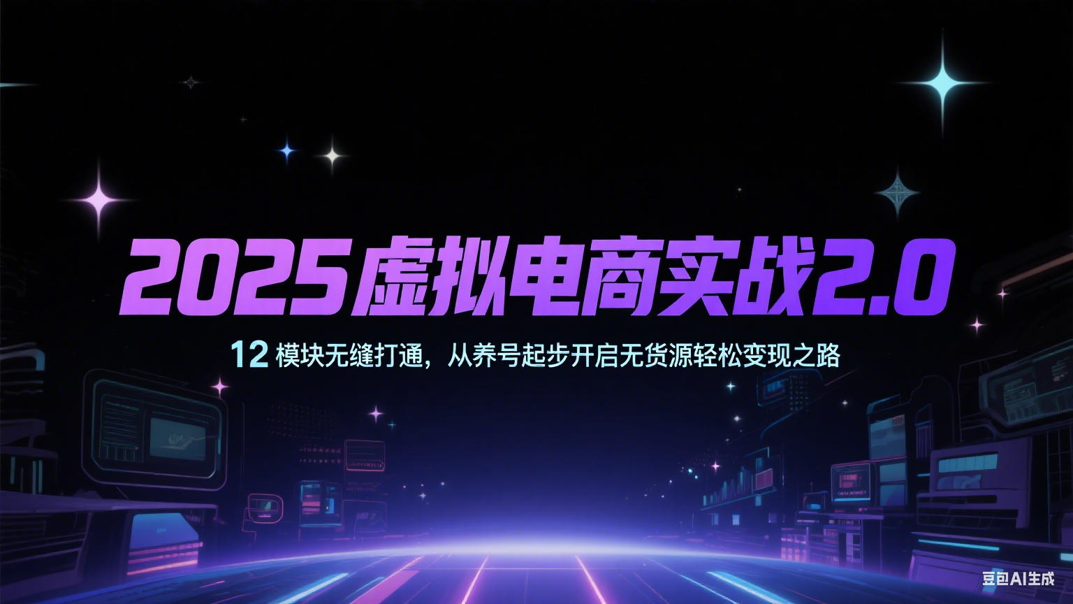 2025虚拟电商实战2.0，12模块无缝打通，从养号起步开启无货源轻松变现之路-吾爱网创