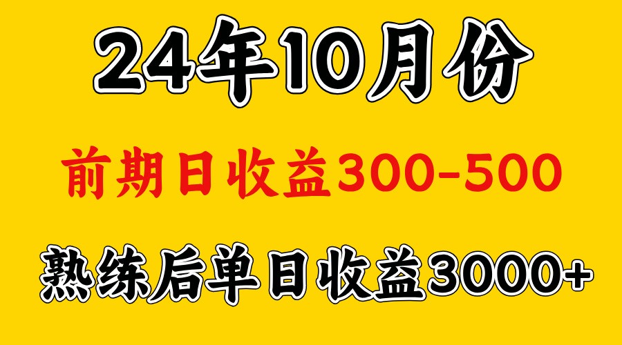 高手是怎么赚钱的.前期日收益500+熟练后日收益3000左右-吾爱网创