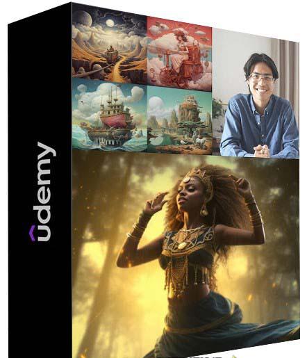 MidjourneyAI绘画艺术生成的大师级写作提示指南教程-8节视频课-中英字幕-吾爱网创