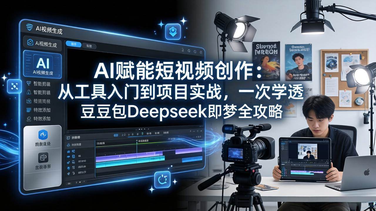 （17762期）AI赋能短视频创作：从工具入门到项目实战，一次学透豆包Deepseek即梦全攻略-吾爱网创