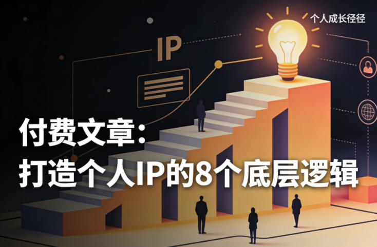 付费文章：打造个人IP的8个底层逻辑-吾爱网创
