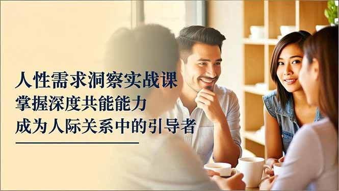 （16683期）人性需求洞察实战课，掌握深度共感能力，成为人际关系中的引导者-吾爱网创