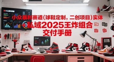 小众暴利赛道(球鞋定制，二创项目)实体+私域2025王炸组合 交付手册-吾爱网创
