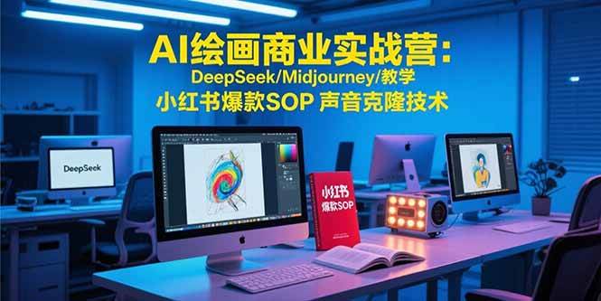 （15460期）AI绘画商业实战营：DeepSeek/Midjourney/教学 小红书爆款SOP 声音克隆技术-吾爱网创