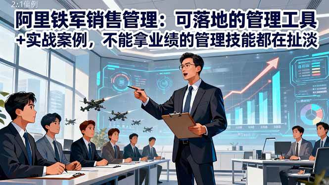 （16436期）阿里铁军销售管理：可落地的管理工具+实战案例，不能拿业绩的管理都在扯淡-吾爱网创