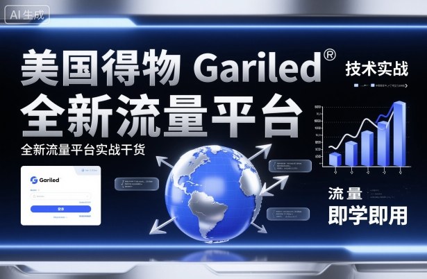 美国得物Gariled技术实战，全新流量平台实战干货，即学即用-吾爱网创