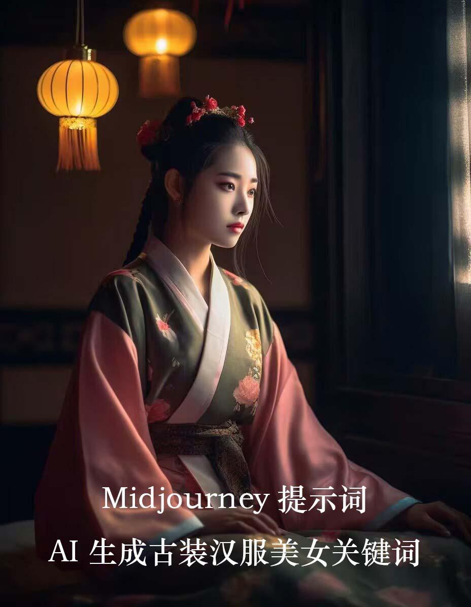 Midjourney关键词-AI生成中国风古装汉服美女人像提示关键词-吾爱网创