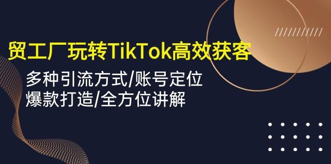 外贸工厂玩转TikTok高效获客，多种引流方式/账号定位/爆款打造/全方位讲解-吾爱网创