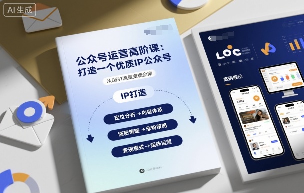 公众号运营高阶课，打造一个优质IP公众号-吾爱网创