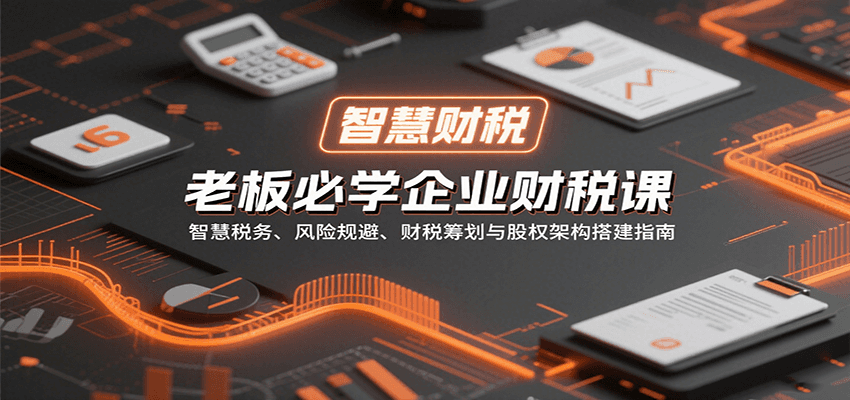 老板必学企业财税课：智慧税务、风险规避、财税筹划与股权架构搭建指南-吾爱网创