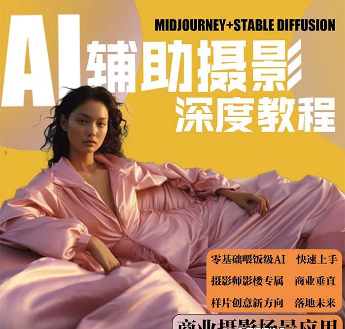 (8727期)2024年AI辅助摄影人工智能商业应用摄影课程(37节课)-吾爱网创
