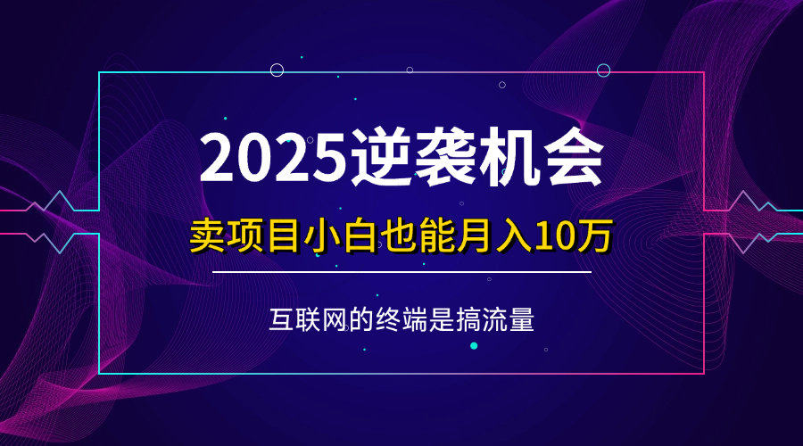 （14122期）项目标题：2025逆袭机会，卖项目小白也能轻松月入10万+-吾爱网创