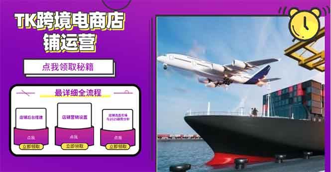 （13951期）2025TK电商选品趋势0到1店铺搭建最全实操讲解，轻松在家把货卖出国-吾爱网创