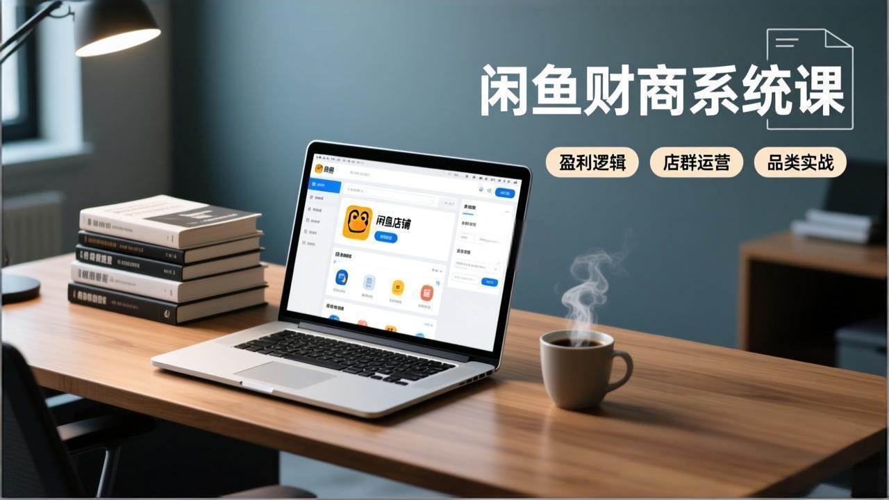 （17193期）闲鱼财商系统课：从盈利逻辑、店群运营到品类实战，实现稳定月入过万-吾爱网创