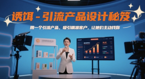 诱饵-引流产品设计秘笈，用一个引流产品，吸引精准客户，让他们主动找你-吾爱网创