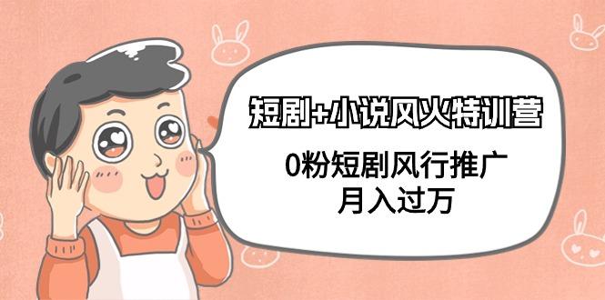 (9374期)短剧+小说风火特训营，0粉短剧风行推广，月入过万(102节课)-吾爱网创