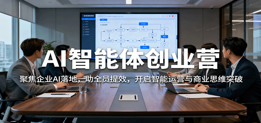 AI智能体创业营:聚焦企业AI落地,助全员提效,开启智能运营与商业思维突破-吾爱网创