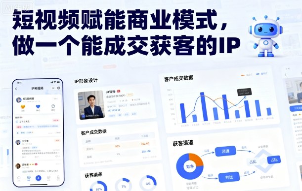 短视频赋能商业模式，做一个能成交获客的IP（更新）-吾爱网创