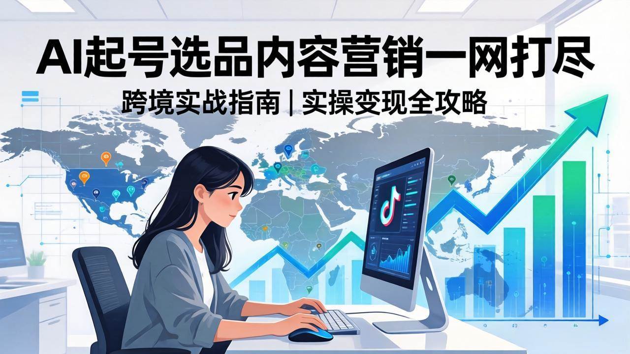 (17824期)2026 TikTok 跨境AI实操:从零基础到变现全流程,AI起号选品内容营销一网打尽-吾爱网创