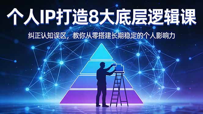 (17811期)付费文章:个人IP打造8大底层逻辑课:纠正认知误区,教你从零搭建长期稳定的个人影响力-吾爱网创