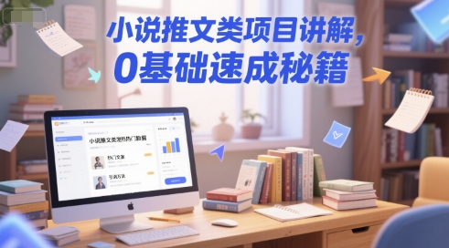 小说推文类项目讲解，0 基础速成秘籍-吾爱网创
