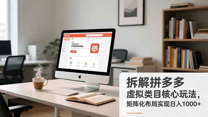 （16906期）拆解拼多多虚拟类目核心玩法，矩阵化布局实现日入1000+-吾爱网创