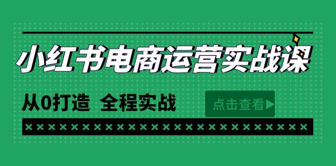 (9946期)最新小红书·电商运营实战课，从0打造  全程实战(65节视频课)-吾爱网创