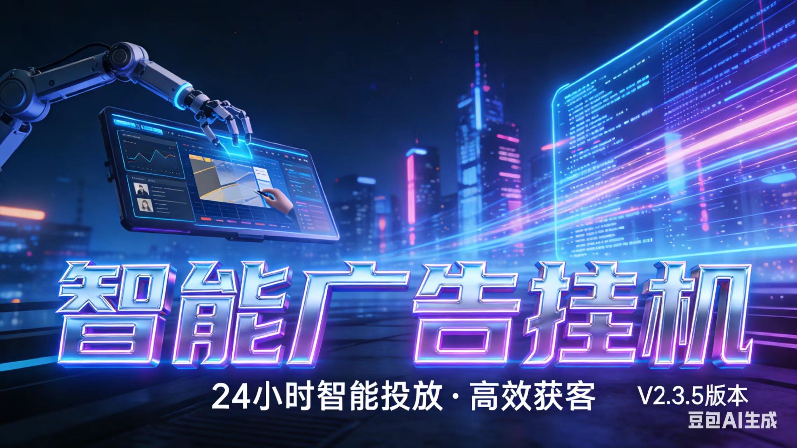 AI 广告云挂机 · 全域流量变现平台-吾爱网创