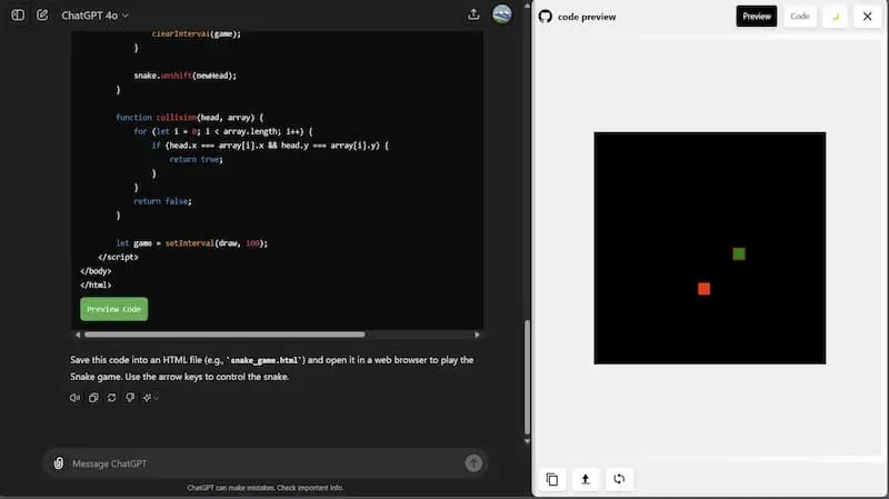 ChatGPT Code Preview｜AI编程预览工具-吾爱网创