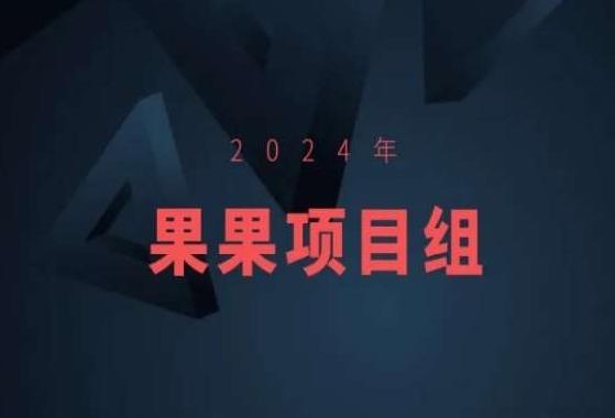 2024年果果项目组项目合集-果果最新项目-吾爱网创
