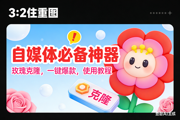 （16929期）玫瑰克隆神器，ai鲁大魔，自媒体必备的软件，一键爆款工具，详细教程-吾爱网创