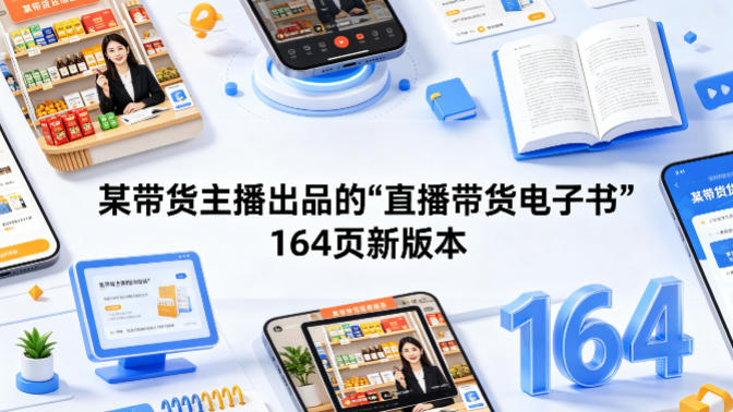 某带货主播出品的《直播带货电子书》164页新版本-吾爱网创