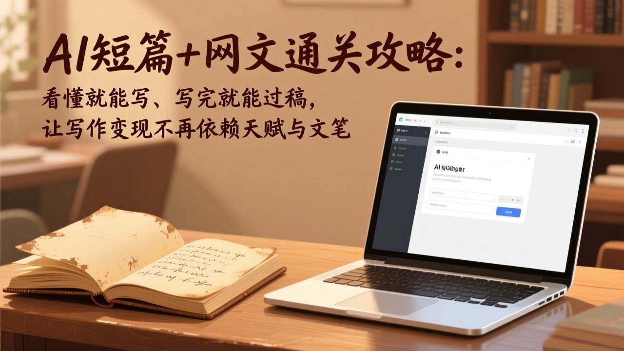 （17515期）AI短篇+网文通关攻略：看懂就能写、写完就能过稿，让写作变现不再依赖天赋与文笔-吾爱网创