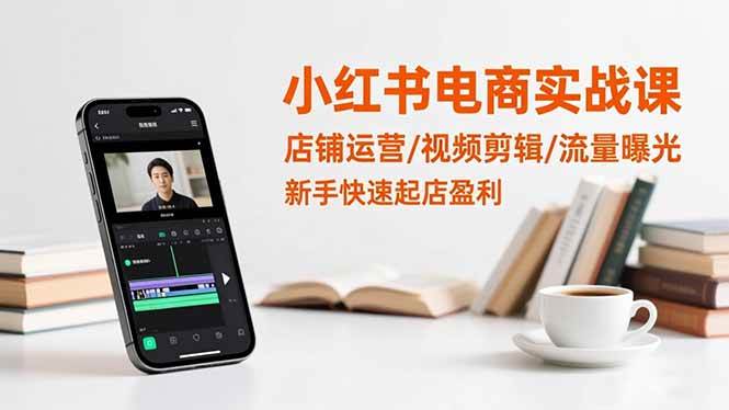 （16536期）小红书电商实战课：店铺运营/视频剪辑/流量曝光，新手快速起店盈利-吾爱网创