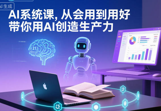 AI系统课，从会用到用好，带你用AI创造生产力-吾爱网创