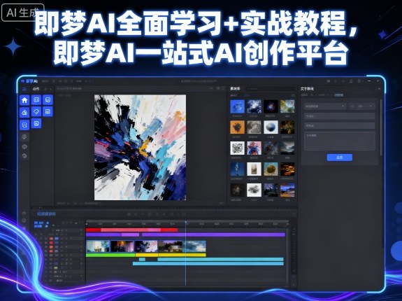 即梦AI全面学习+实战教程，即梦AI一站式AI创作平台-吾爱网创